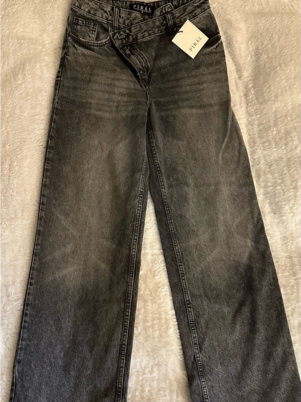 Piral Crossover Jeans in Washed Black Sz Sm NWT